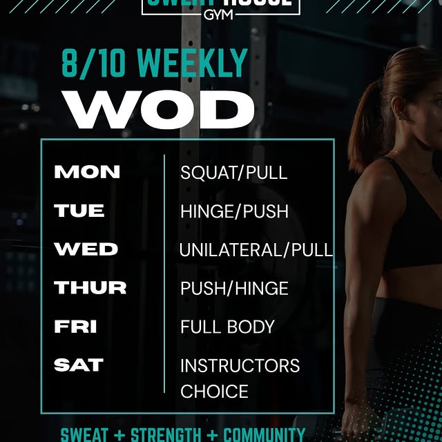 Based off feedback from the last couple weeks, we've modfied the WODs to give you plenty of variety and keeping the f...